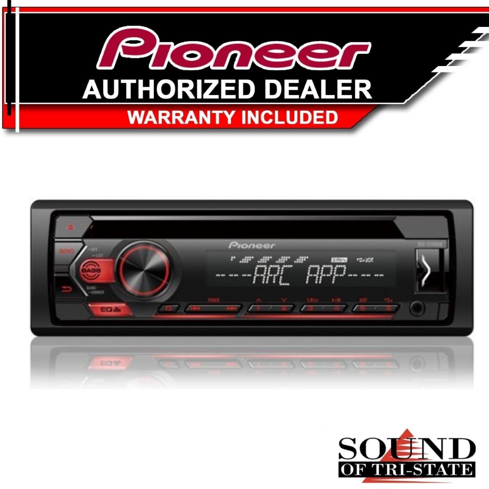 Pioneer DEH-S1200UB CD Receiver Pioneer ARC App (Factory Refurbished)