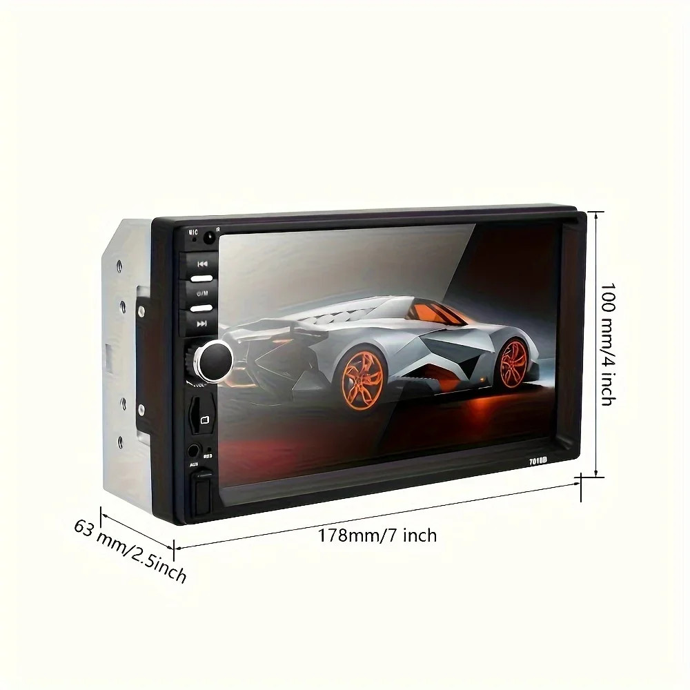 Car Radio Player, 7″ HD Car Multimedia MP5 Player Autoradio/FM/ USB/AUX/BT