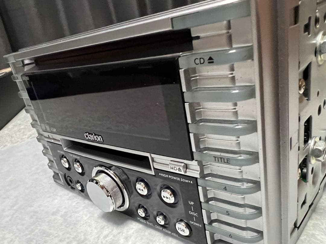Clarion DMZ365 Double DIN CD MD Car Stereo Head Unit Tested Japan