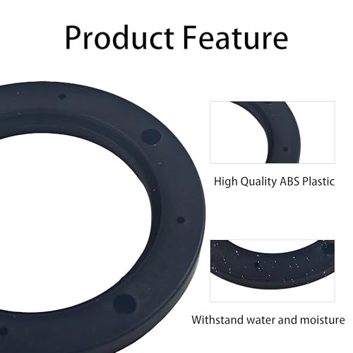 2Pcs Universal Fit ABS Car Stereo Speaker Spacers – Black Plastic – 4 Inch