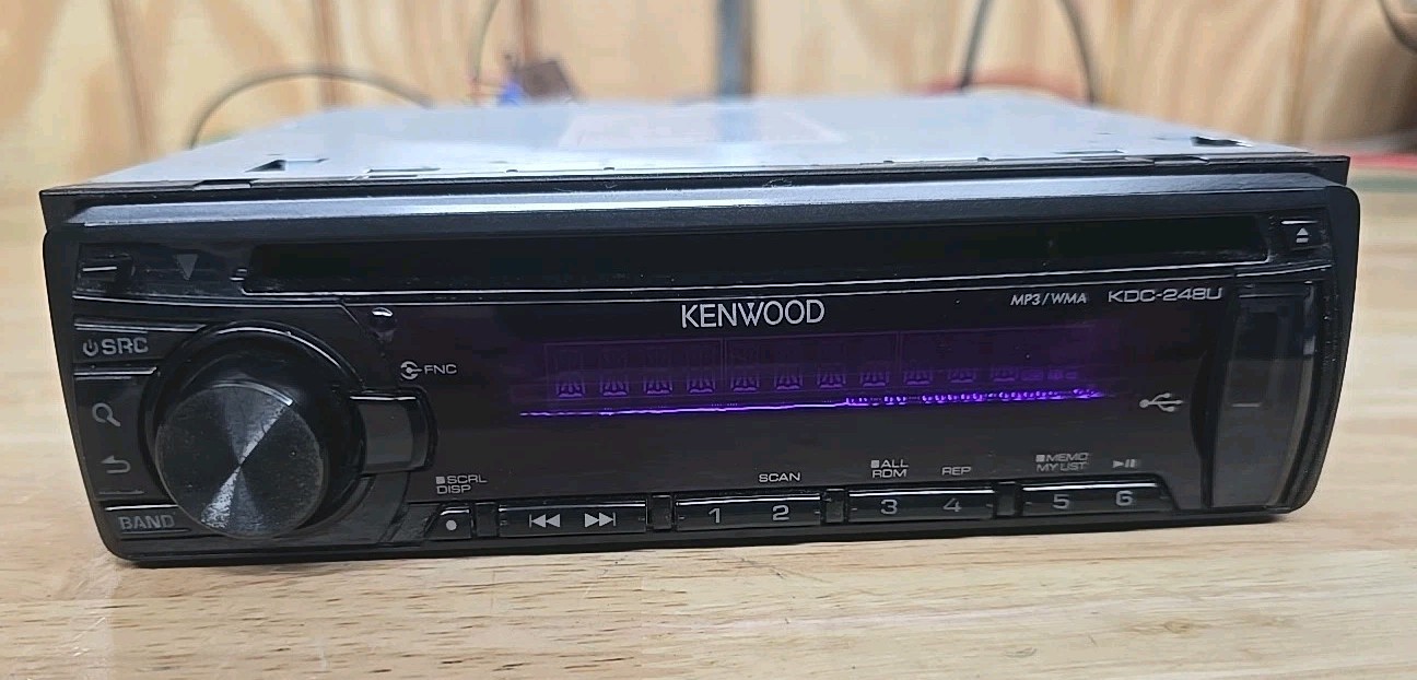Kenwood KDC-248U AM/FM CD Mp3 Stereo Receiver w/ AUX Input & USB