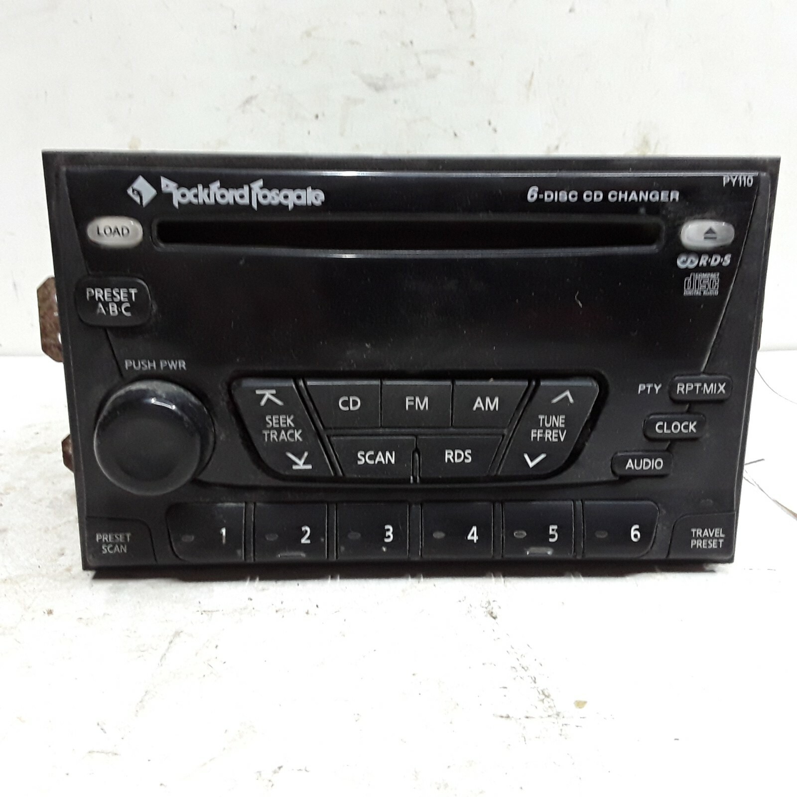 02 03 04 Nissan Xterra Frontier AM FM six-disc CD radio receiver Rockford Fosgat