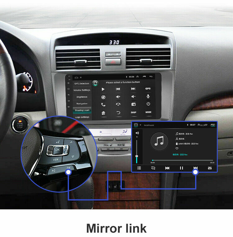 For 2007-2011 TOYOTA CAMRY Android 15.0 Car Stereo Radio Wifi GPS Navi Carplay