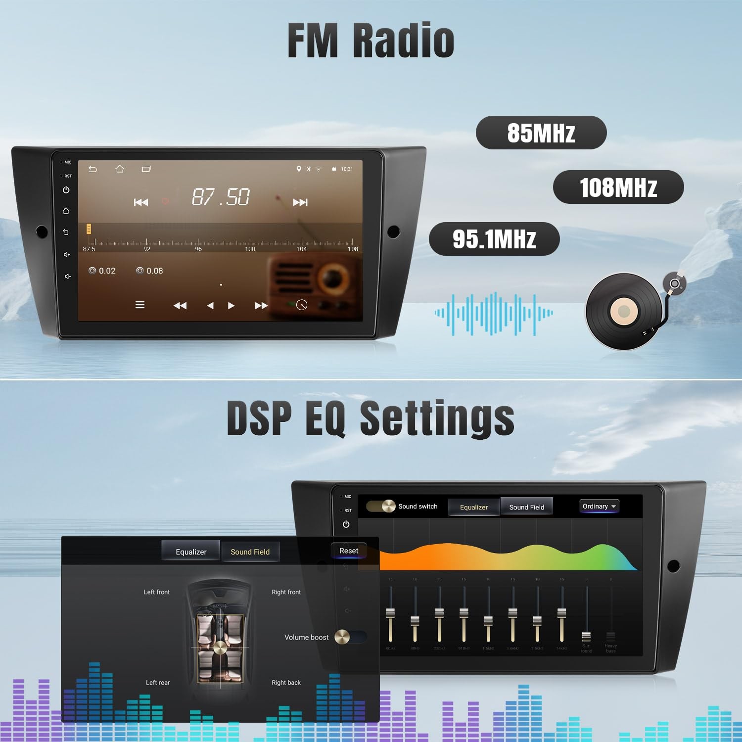 Car Radio Stereo for BMW 3 Series 328i E90 E91 E92 E93 2006-2011 carplay Navi FM