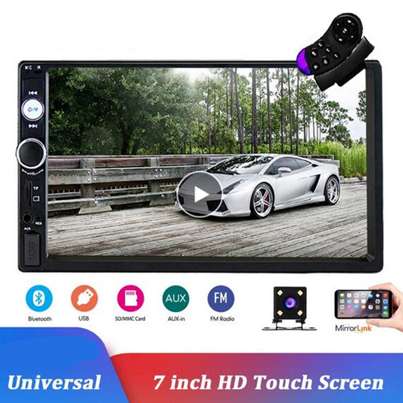 Car Radio 7″ Bluetooth Stereo 2din Video Multimedia Player Autoradio Touch Scree