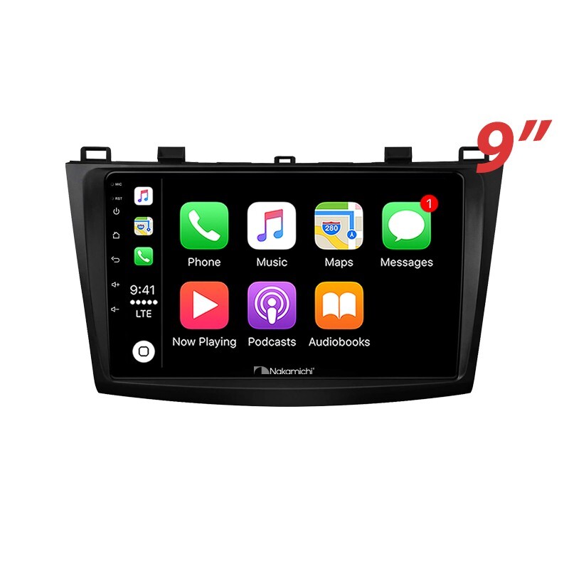 9″ Wireless CarPlay Android Auto Nakamichi BT Radio For Mazda 3 2009-2013 SO