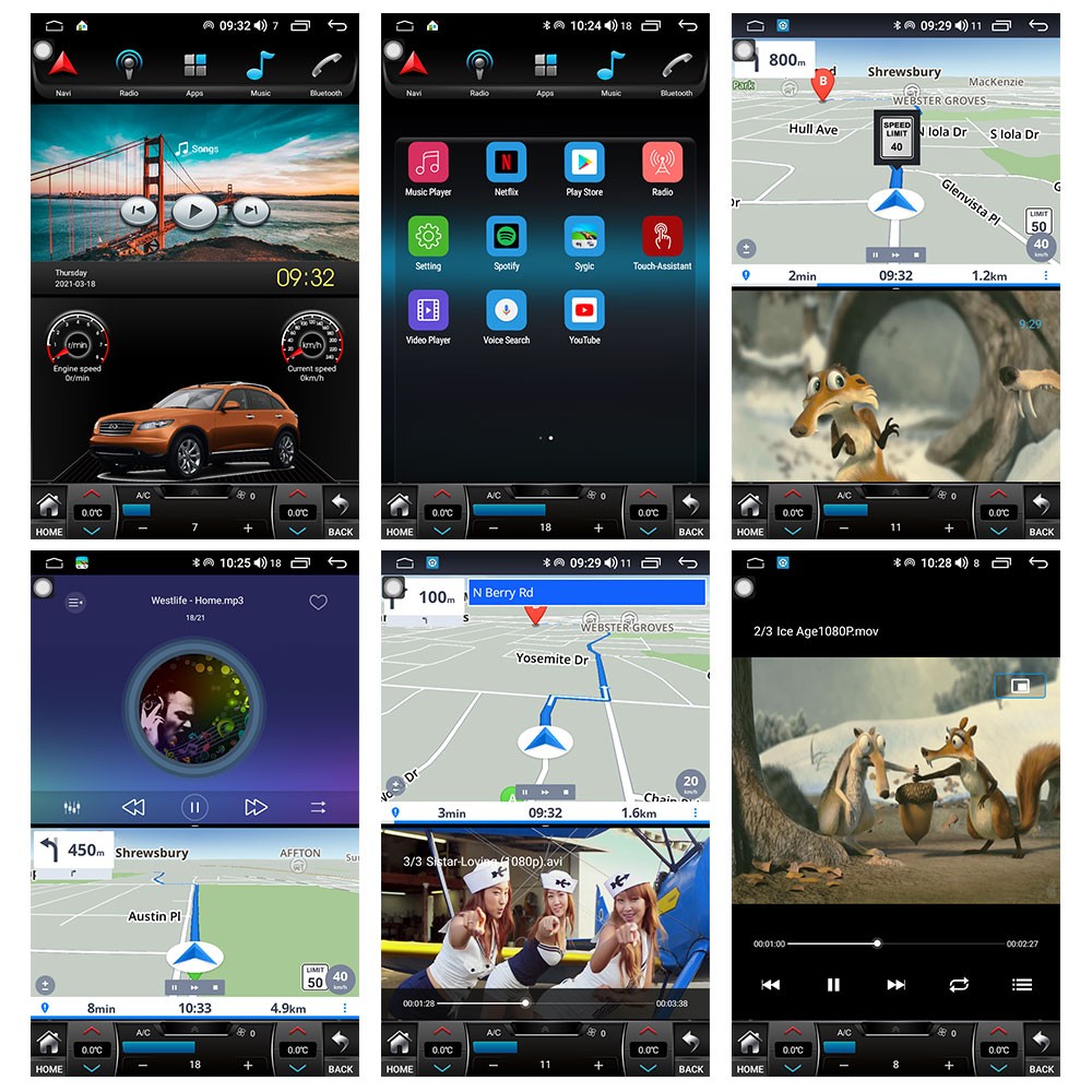 12.1″ Tesla Style Large Screen For Nissan Armada 2008-2012 Stereo FM AM Radio