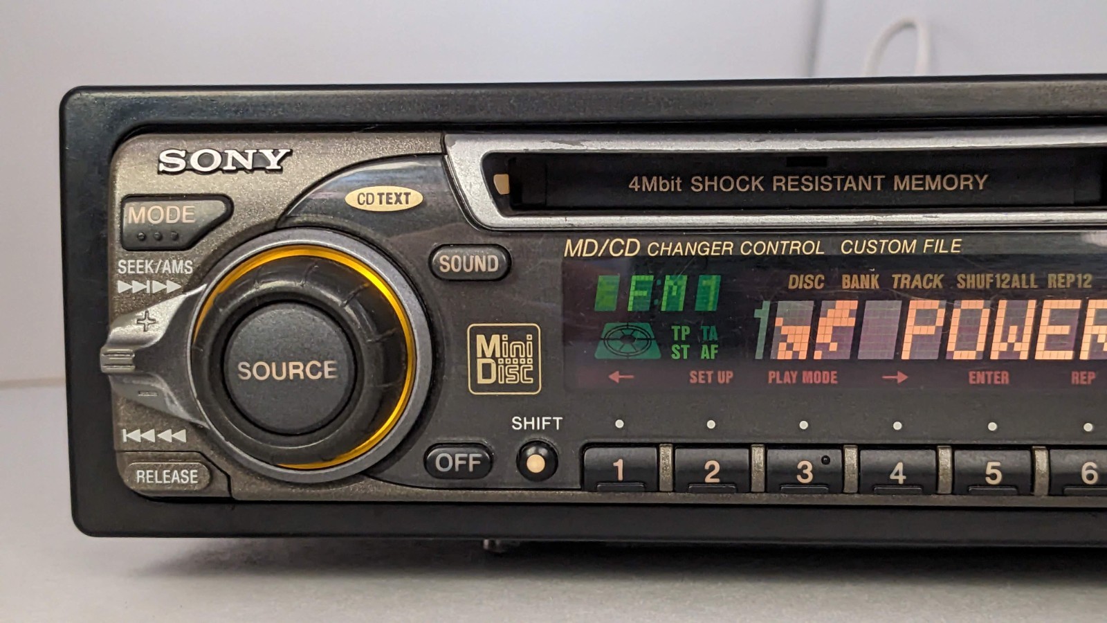 Oldschool Sony MDX-C5970R Mini Disc In-Dash Car Radio RDS 35W x 4 +Optional BT