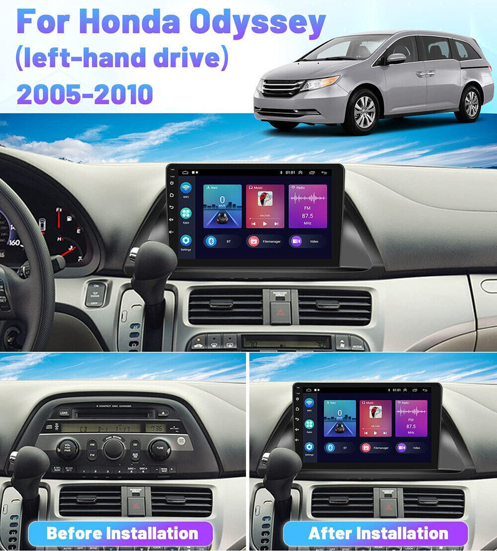64G For 2005-2010 Honda Odyssey Android Auto Car Stereo Radio GPS Navi 1280*800