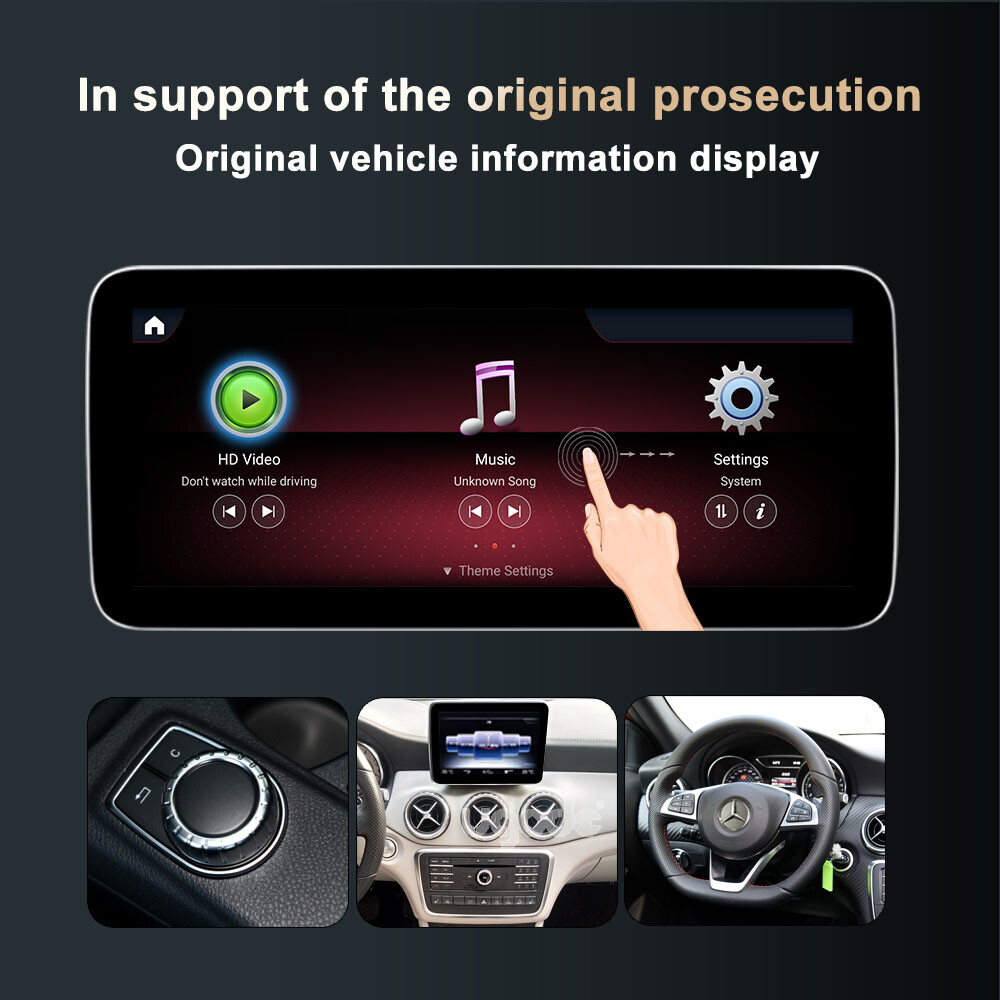 Ugode 12.3inch Android Screen Upgrade CarPlay Mercedes Benz A GLA CLA 2016-2018