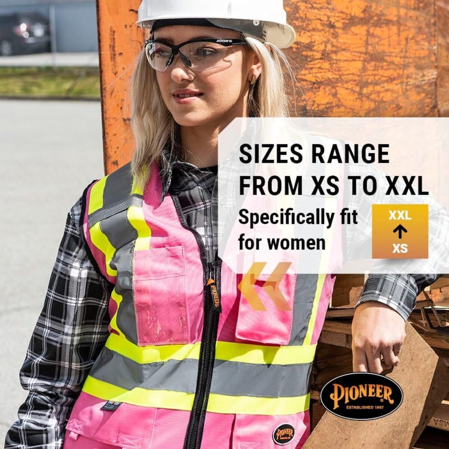 Safety Vest for Women With Pockets – Hi-Vis Class 1, Reflective Tape – For Co…