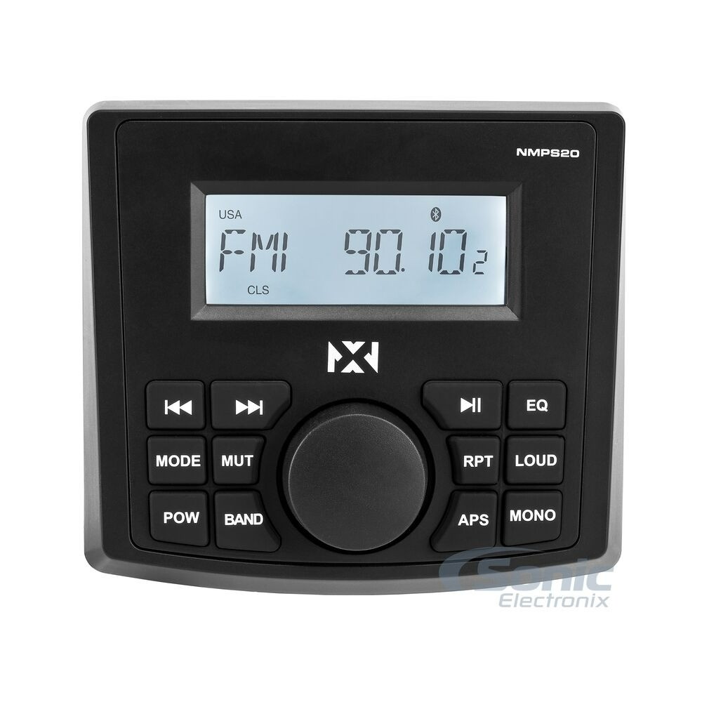NVX NMPS20 & MVSP65 6.5″ Marine Receiver and Marine Speakers Package