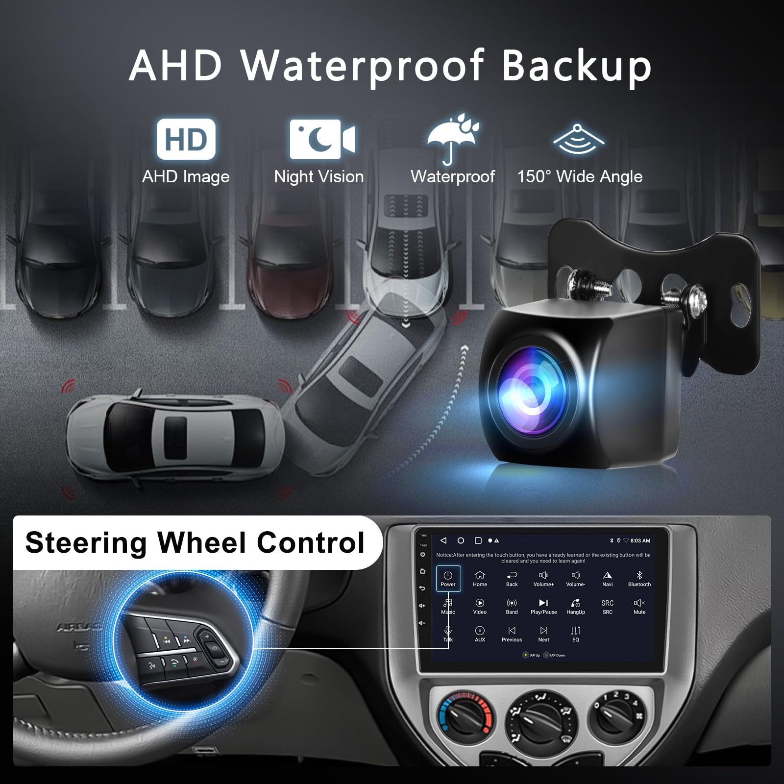 1280*800 Car Stereo Radio for Ford Focus 2005-2007 Carplay Screen Android Auto