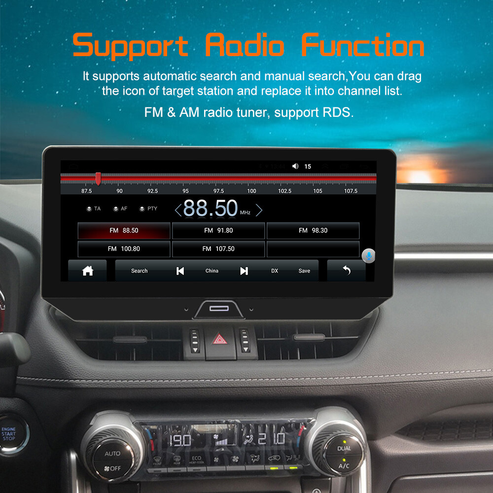 12.3 inch Android 14 For Toyota RAV4 2020 Car Stereo Radio GPS Navi WIFI 32GB