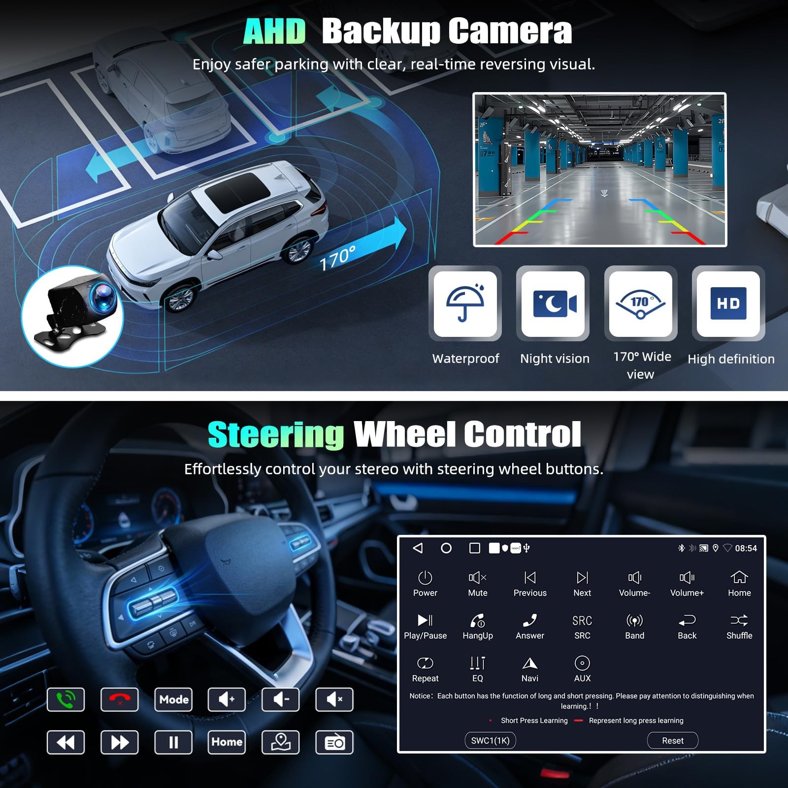 9″ Wireless Carplay & Android Auto Stereo for 2013-2018 Dodge RAM 1500 2500 3500