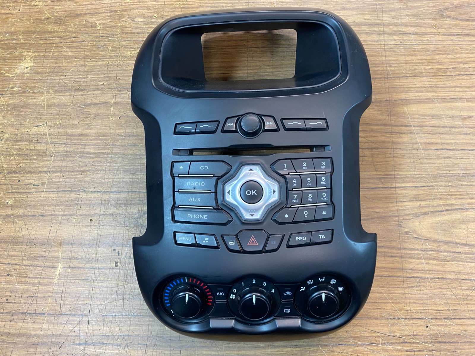 Ford Ranger PX1 XL Interior Dash Center ICC Surround + A/C Controls