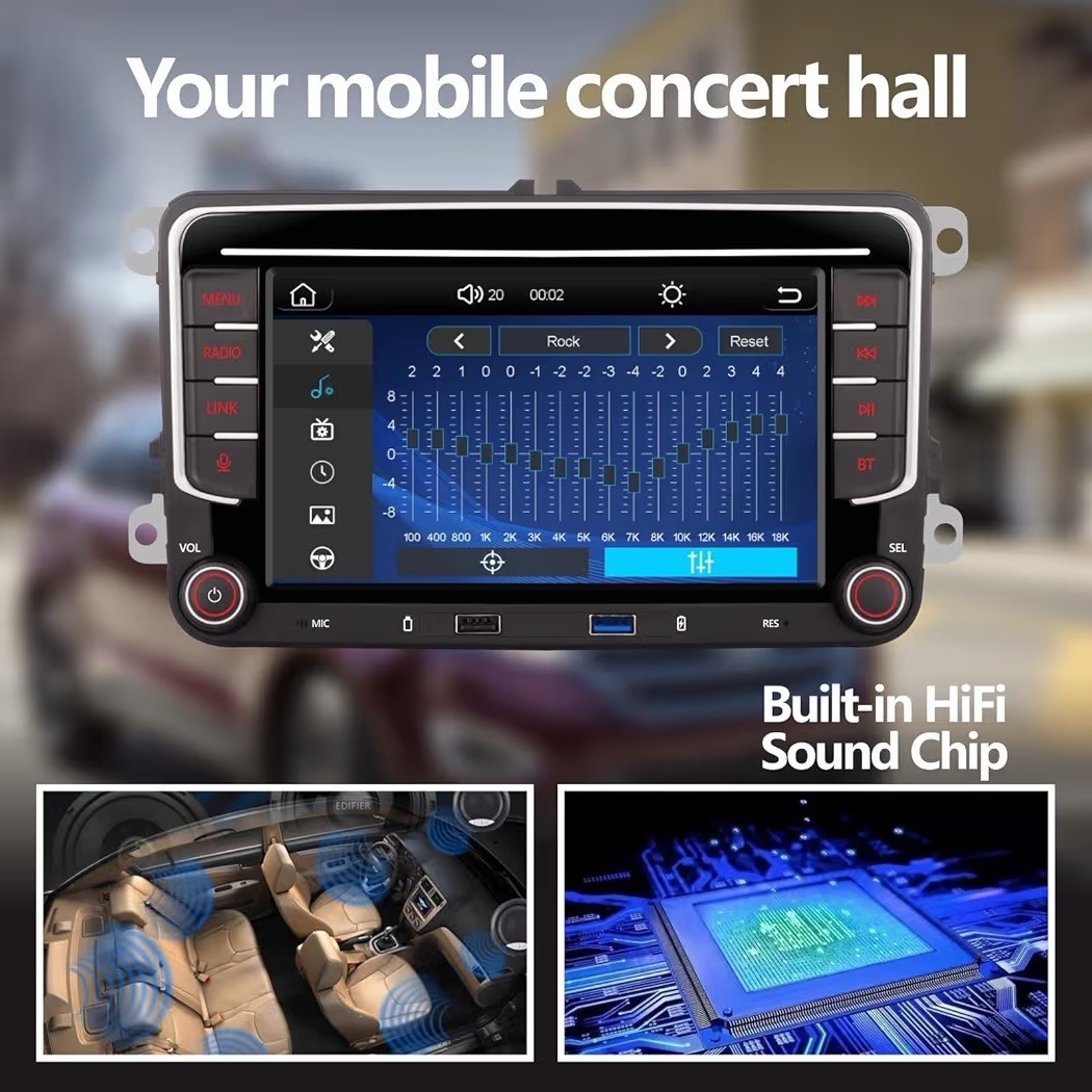 [Upgrade] Car Stereo Compatible for VW Passat Golf MK5 Jetta Caddy EOS Tiguan