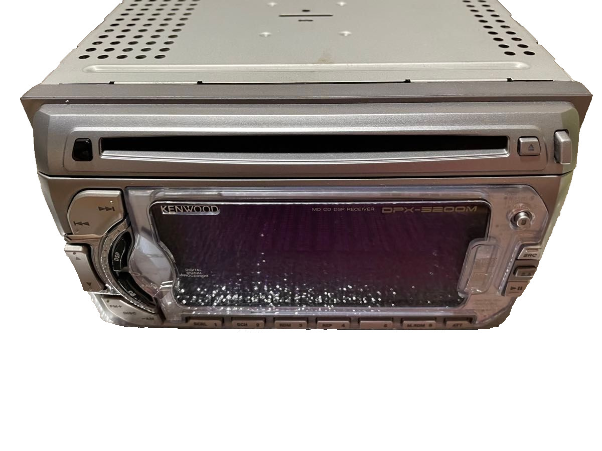 JDM Kenwood DPX-5200M 2DIN CD MD Player Receiver MiniDisc Vintage Audio Tested