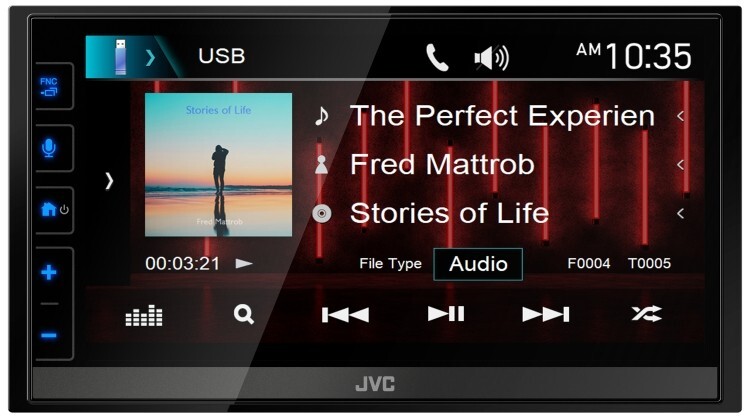 JVC KW-M788BH Apple CarPlay Android Auto Digital Media Player 6.8 In