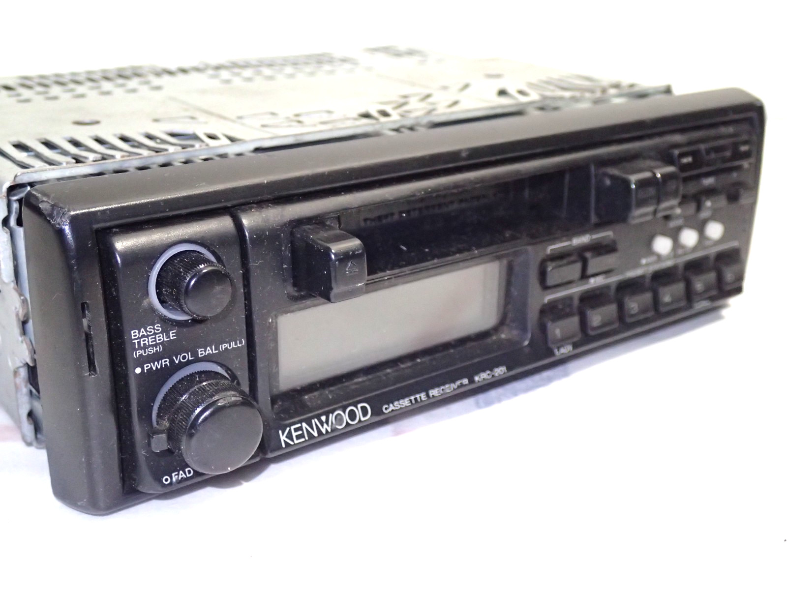 Vintage Kenwood Cassette Car Stereo Radio Receiver KRC-201 Untested