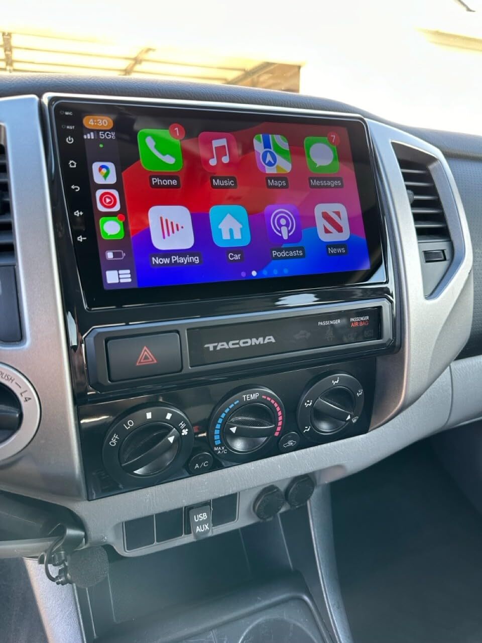 Android 12 Auto Radio Estéreo CarPlay GPS para Toyota Tacoma 2005-2013 4+64GB
