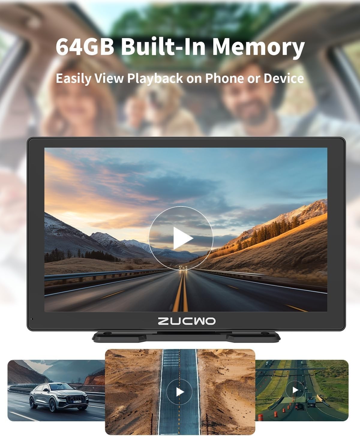 9 Inch Wireless CarPlay Display with Real-Time Navigation & Easy Installation