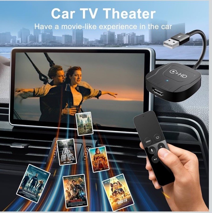 Wireless CarPlay Adapter for Apple,Plug and Play CarPlay Wireless