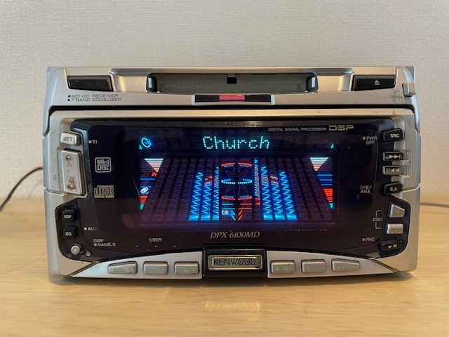 KENWOOD DPX-6100MD 2DIN CD MD Receiver CD MD CD playback OK MD malfunction