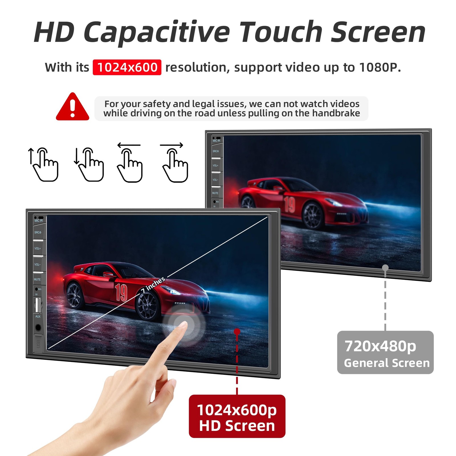 Naifay Double Din Car Stereo with Dash Cam | 7INCH Touchscreen Car Radio Rece…