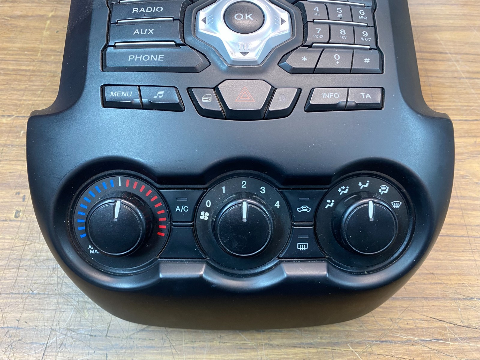 Ford Ranger PX1 XL Interior Dash Center ICC Surround + A/C Controls