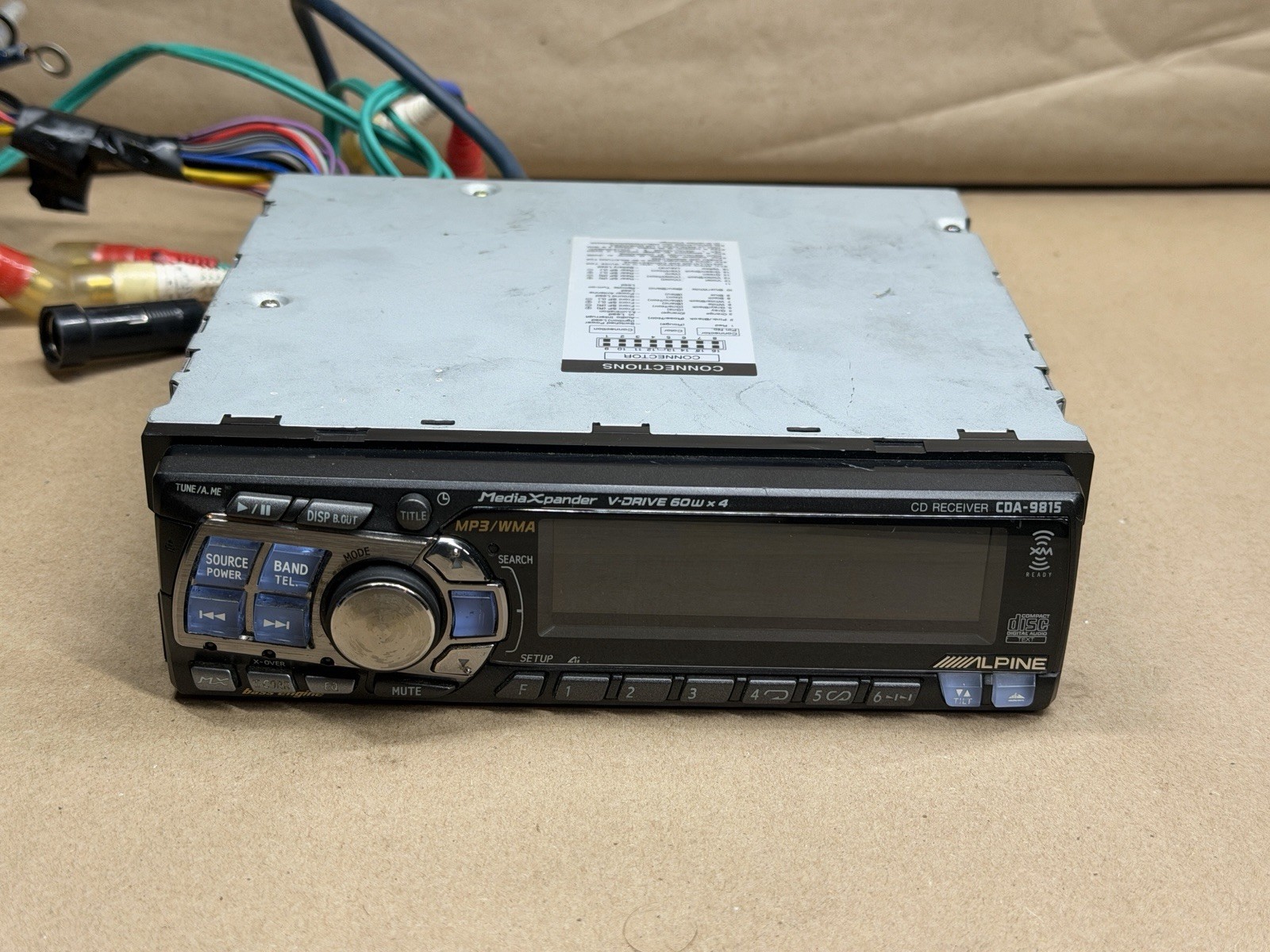 Alpine CDA-9815 CD/MP3/WMA Receiver FOR PARTS AS IS