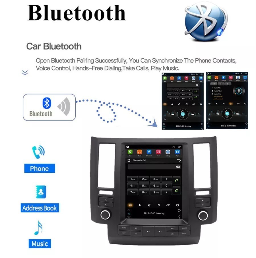 9.7″ For Infiniti FX35 FX45 2003-2006 Android CarPlay GPS 32GB Car Stereo