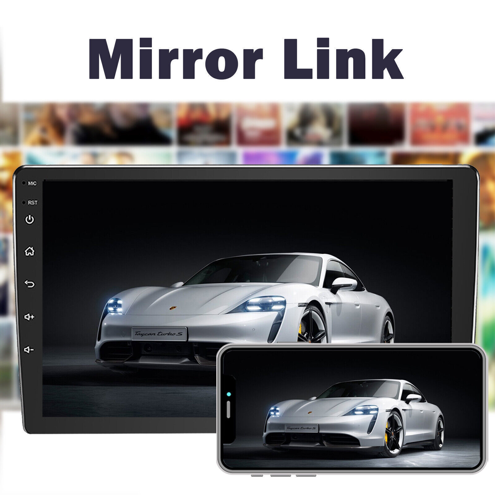 10.1” Double 2 Din Android Car Radio GPS WIFI BT Carplay Touch Screen Stereo BT