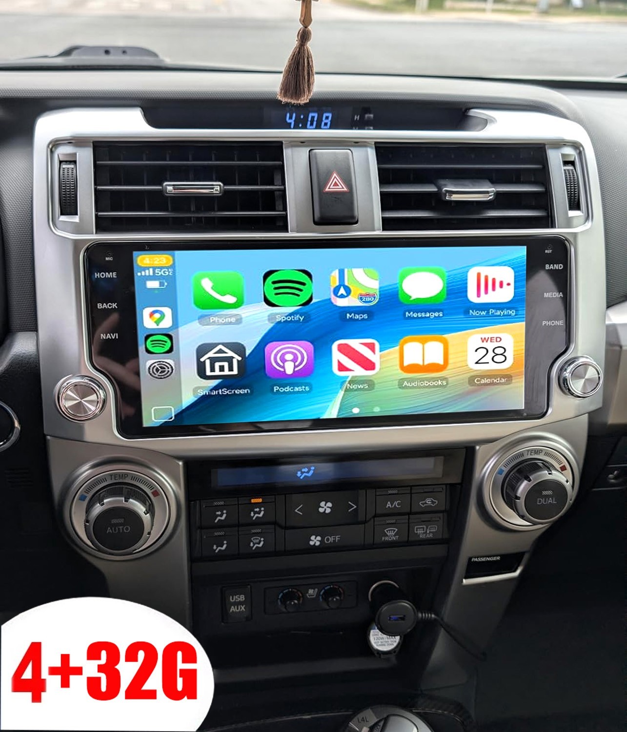 10.33″ Carplay Stereo Radio Head Unit For Toyota 4Runner 2010-2019 Tesla Style