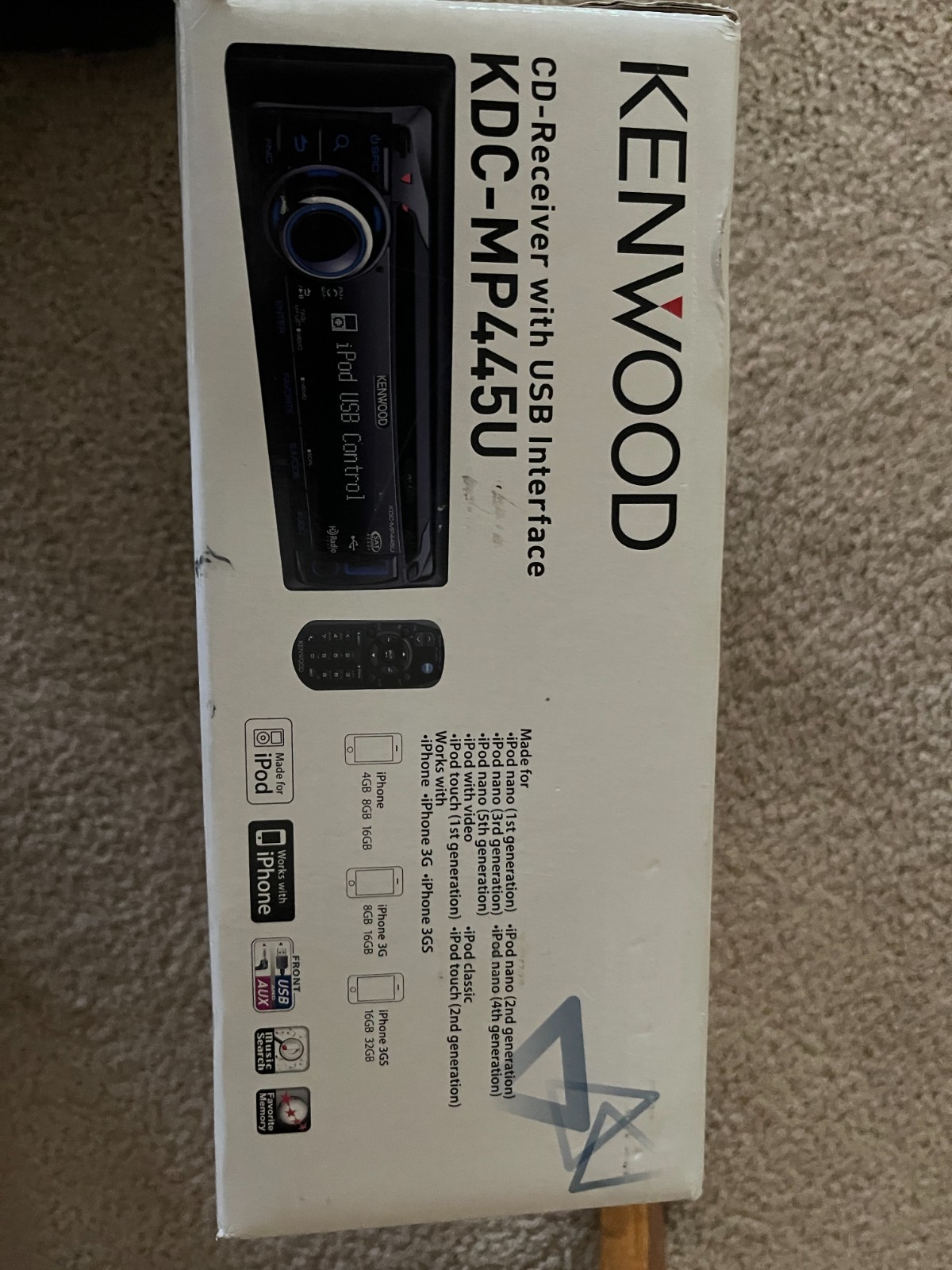 Kenwood KDC-MP4445U New in Box NIB USB CD MP3 Car Stereo Receiver Unused