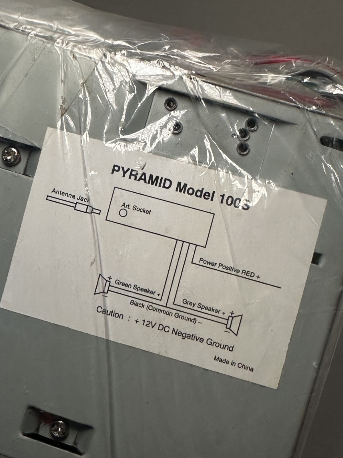 Vintage Pyramid Phase III Model 100 KIT DIY Cassette Player AM/FM Radio