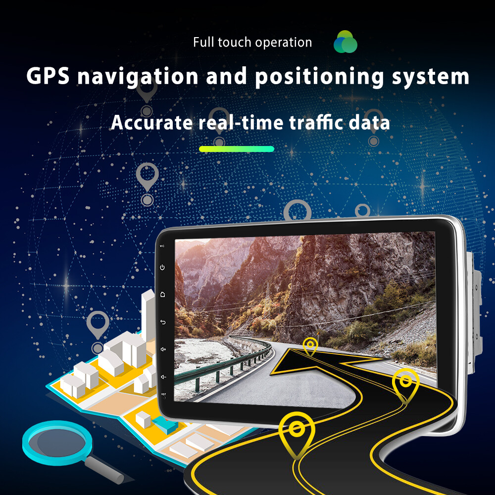 10.1in 2DIN Car Touch Screen Stereo Radio GPS Wifi Player BT Android 15 Camera