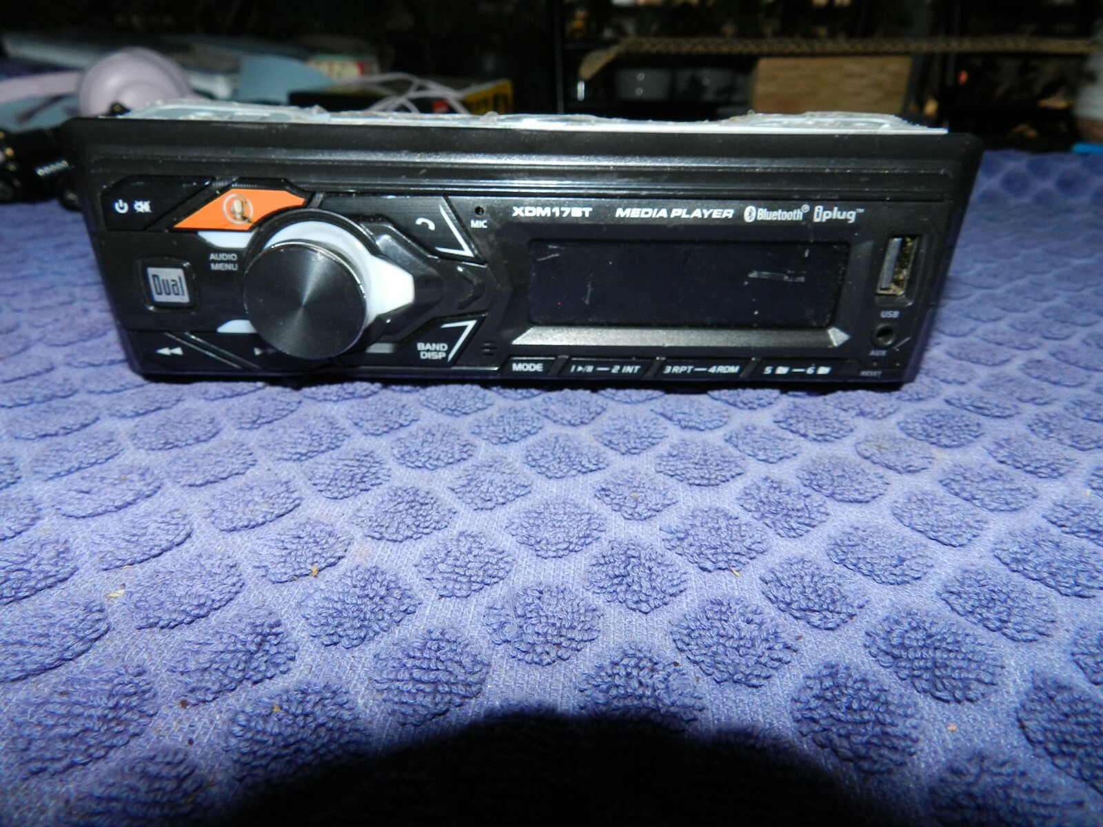 Dual Electronics XDM17BT Single DIN Car Stereo W/ WIRING HARNESS
