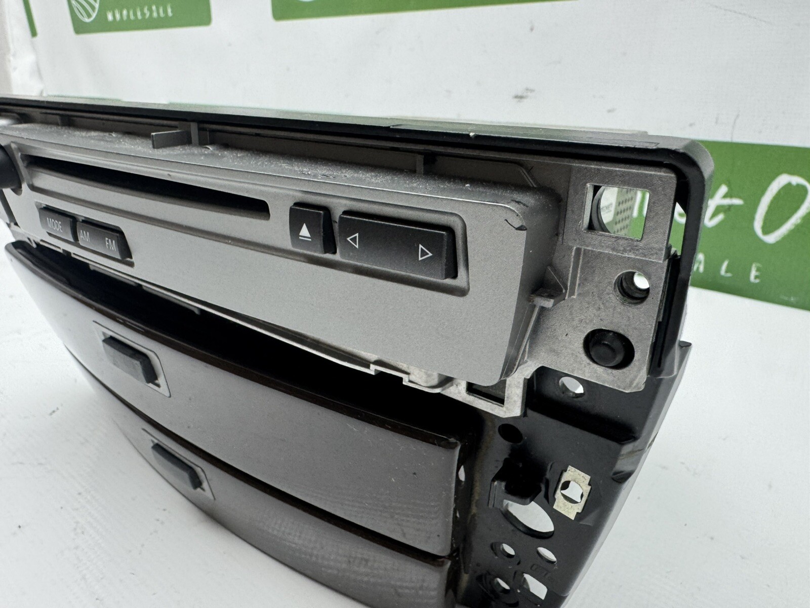 OEM 2006-2008 BMW 750Li Stereo W/ Center Dash Wood Trim Storage 51458261060A