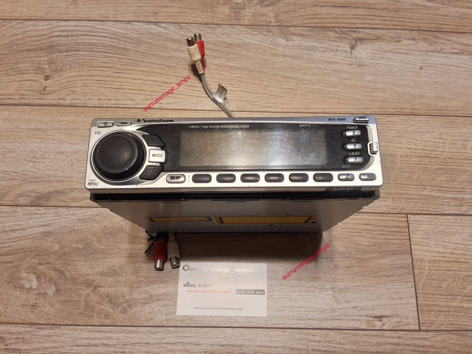Rockford Fosgate RFX-9000 Car Audio CD PLAYER OLD SCHOOL RARE