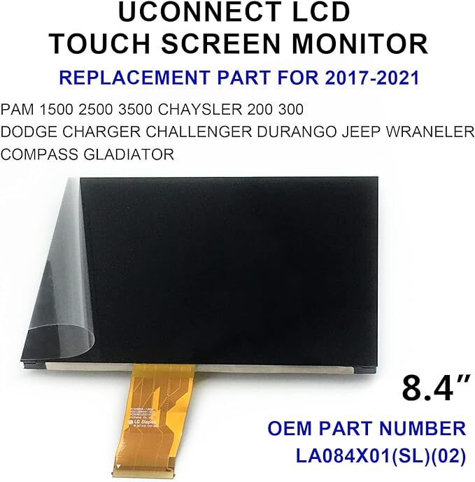 2018-23 Dodge RAM 1500 2500 3500 4500 8.4″ Uconnect LCD Monitor Touch Screen US