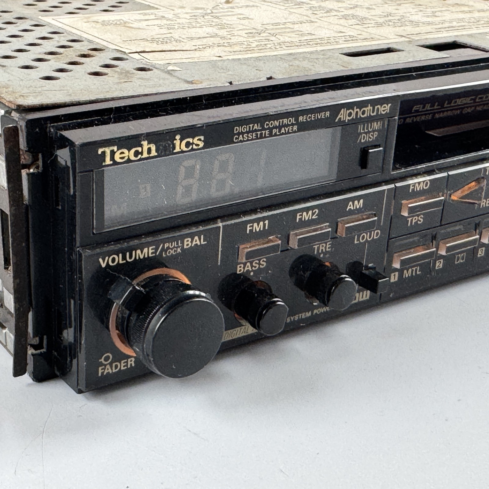 Vintage Technics CQ-R9300EU Car Stereo Cassette Player Digital Receiver Dolby