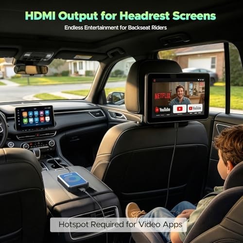 3-in-1 Bluetooth Carplay Adapter – Built-in Net-Flix YouTube Tiktok – Carplay