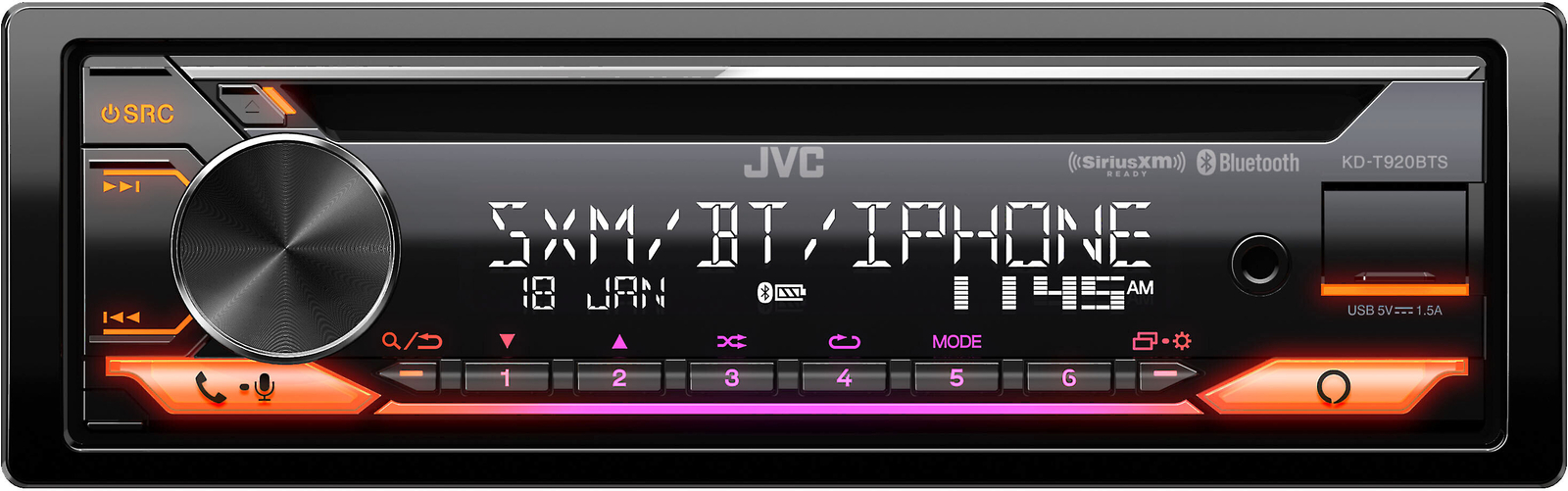 JVC KD-T920BTS CD Receiver