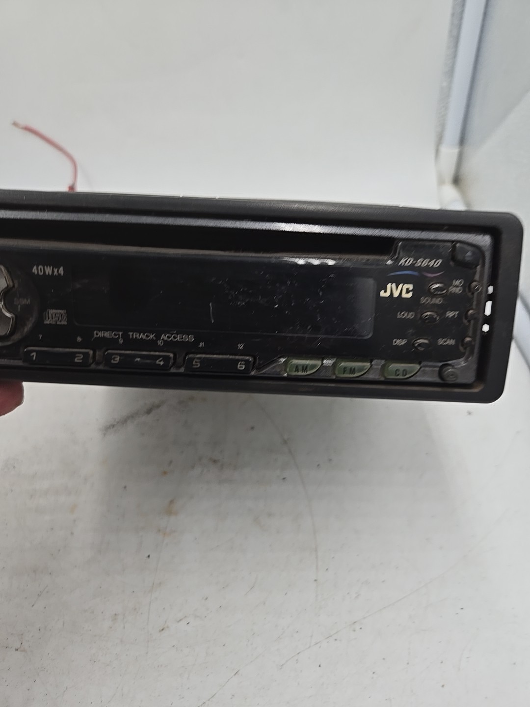 JVC KD-S640 In-Dash Car Stereo CD Player Receiver AM/FM For Parts And Repair