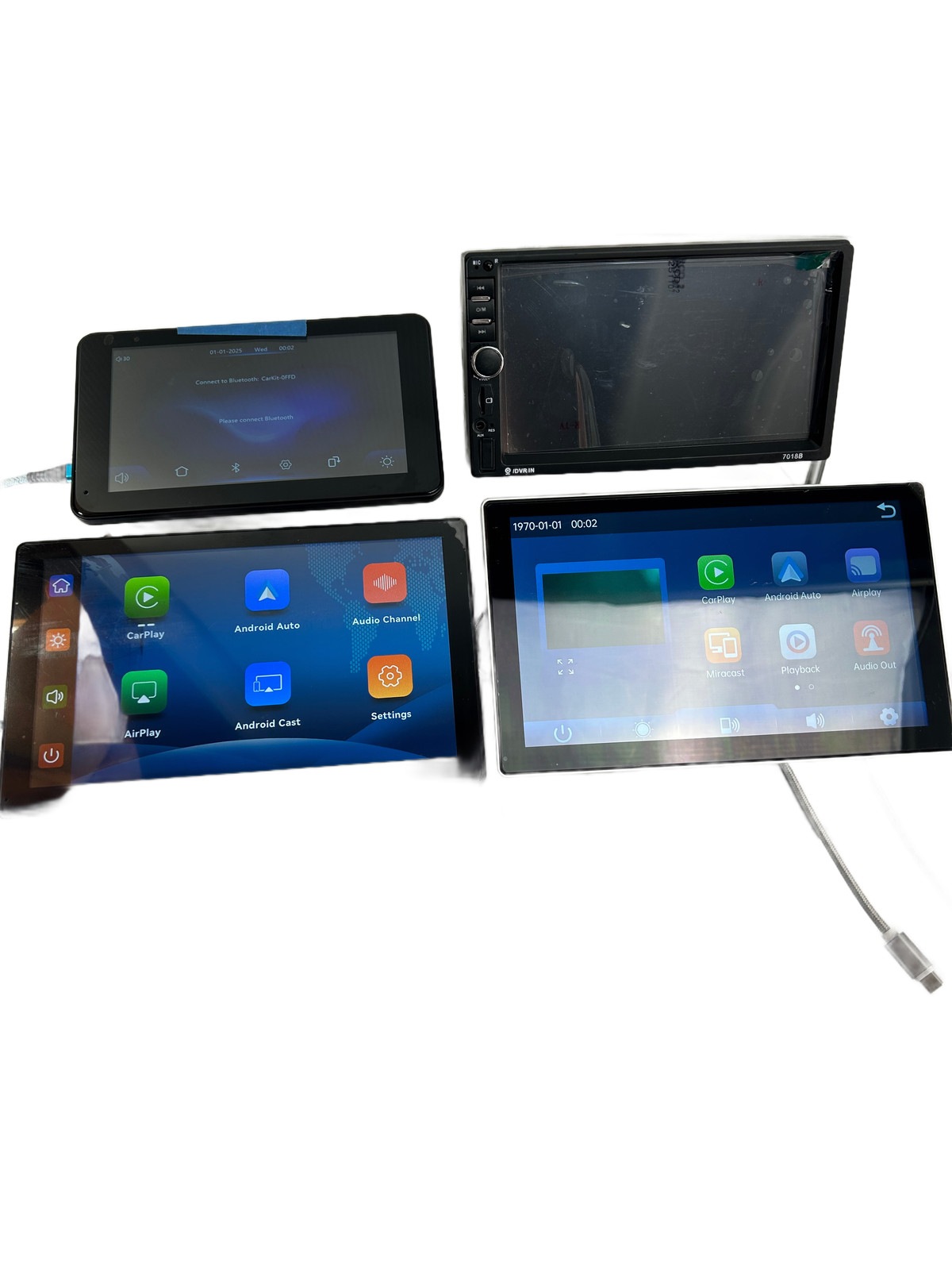 4x Car Audio In/on-Dash Units Display Screen Multimedia Player CarPlay Android