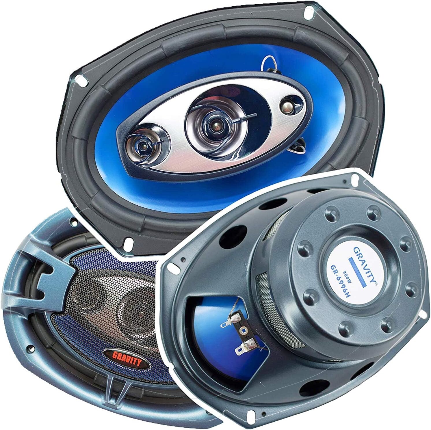 Pioneer DEH-S4200BT 1DIN Car Stereo Receiver + 4x Gravity 6×9″ 4Way Car Speaker