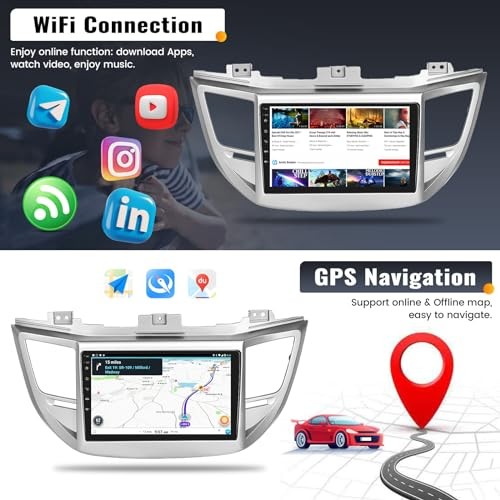 9 Inch Android Car Stereo for Hyundai Tucson 2015-2018 Radio Wireless 2G+64G