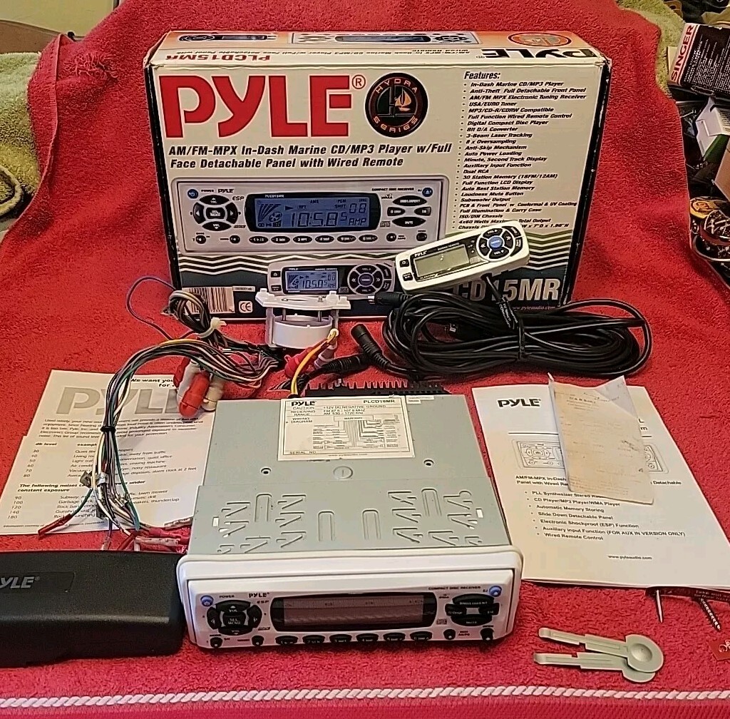 PYLE AM/FM-MPX IN DASH MARINE CD/MP3 PLAYER HYDRA SERIES PLCD15MR