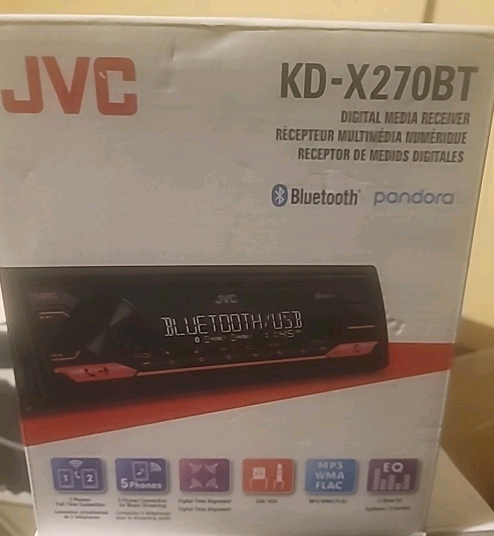 JVC KD-X270BT MP3 Digital Media Player Bluetooth iHeart Radio Pandora Spotify